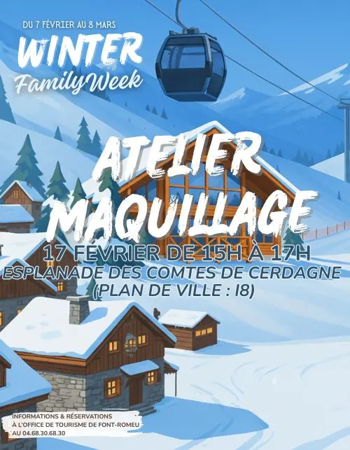 Atelier Maquillage à Font-Romeu - 17 février 2026 - Gratuit et festif