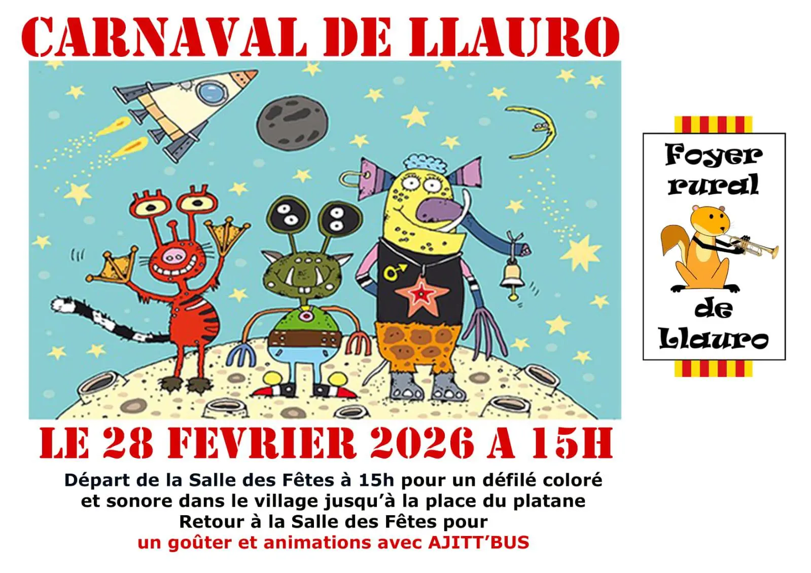 Carnaval à Llauro 2026 : Un moment festif et haut en couleurs