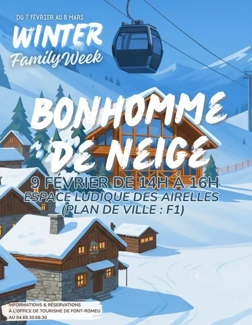 Font-Romeu - Février 2026 : Créez le plus beau bonhomme de neige lors de la Winter Family Week !