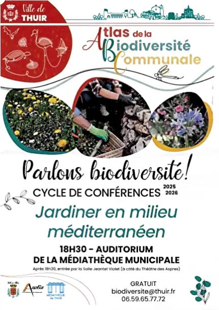 Conférence sur la biodiversité à Thuir - 13 février - Préserver cadre de vie et nature