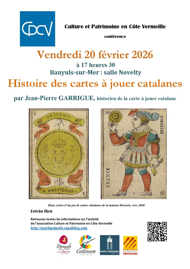 Conférence à Banyuls-sur-Mer - 20 février 2026 : Découvrez l'histoire des cartes à jouer catalanes