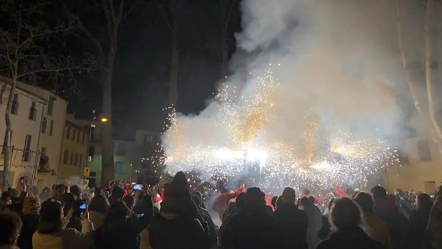 Céret - 21 février : Déambulation du Correfoc avec « Els Diables del Ribéral »