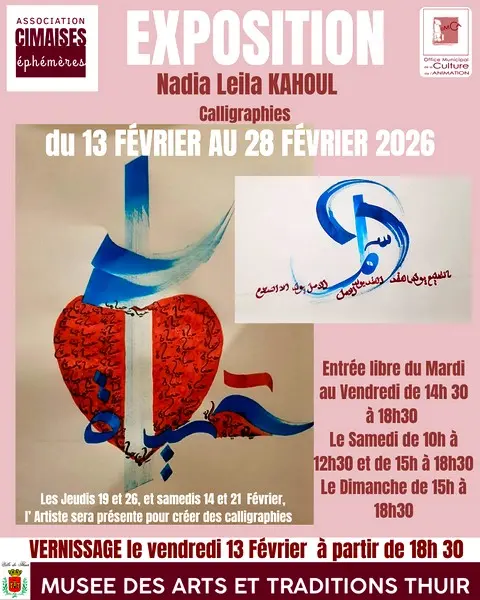 Thuir en février : Exposition de calligraphie au Musée des Arts et Traditions