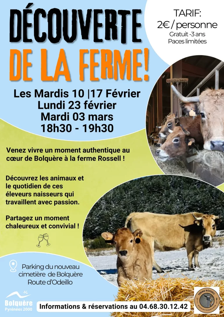 Découverte de la ferme Rossell à Bolquère - 17 février - Immersion dans les traditions rurales