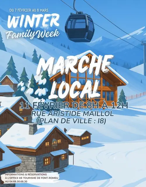 Marché local à Font-Romeu - 11 et 18 février 2026 - Dégustez le terroir pyrénéen !