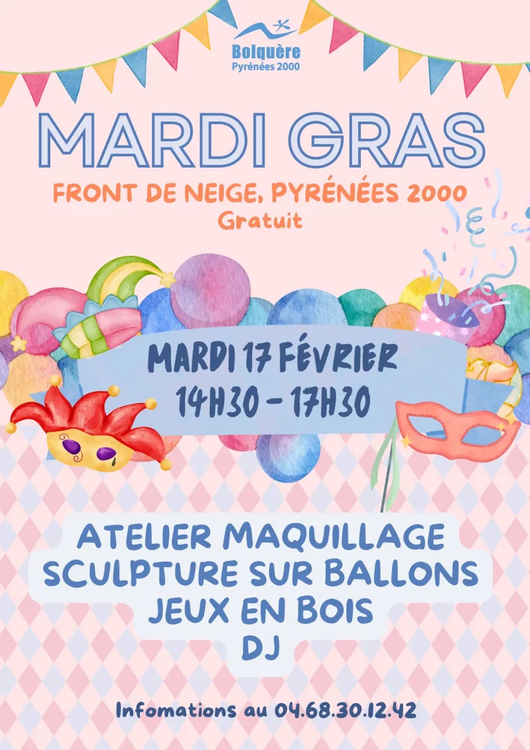 Mardi Gras à Bolquère le 17 février 2026 : une fête familiale en station