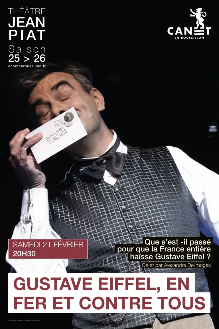Canet-en-Roussillon - 21 février - Pièce de théâtre sur Gustave Eiffel