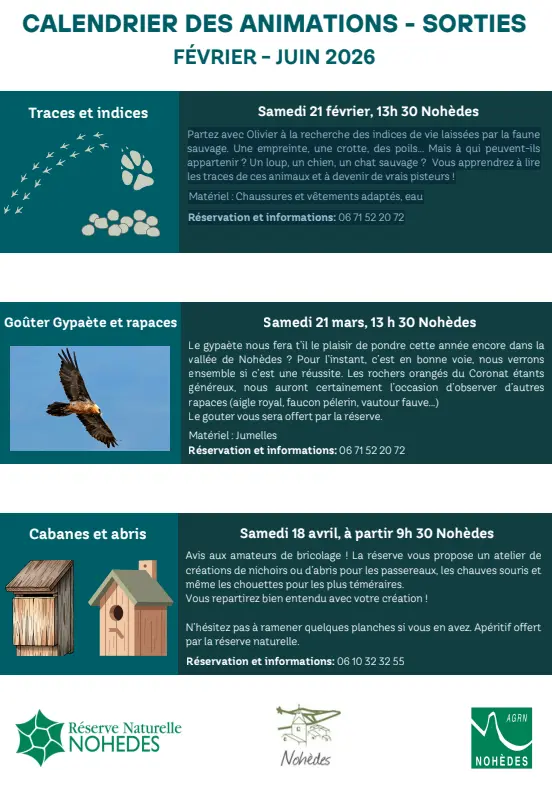 Nohèdes - 21 février - Randonnée nature « Traces et Indices » avec Olivier Salvador