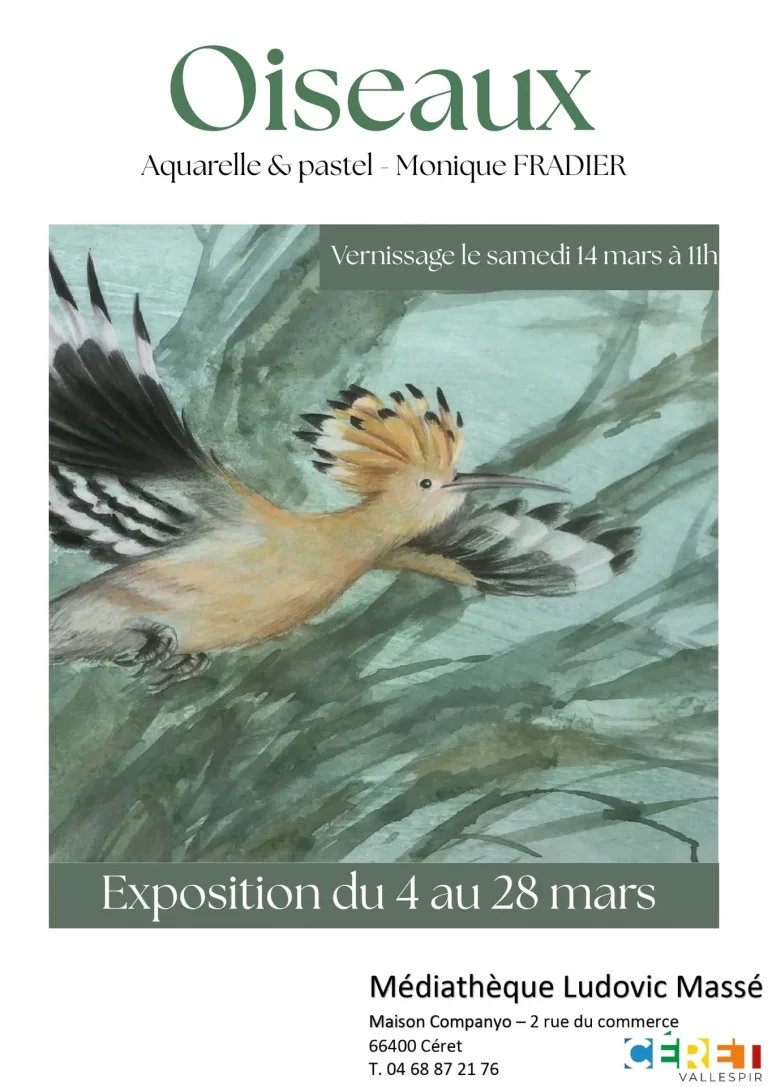 Exposition à Céret en mars 2026 : Aquarelle, pastel et nature