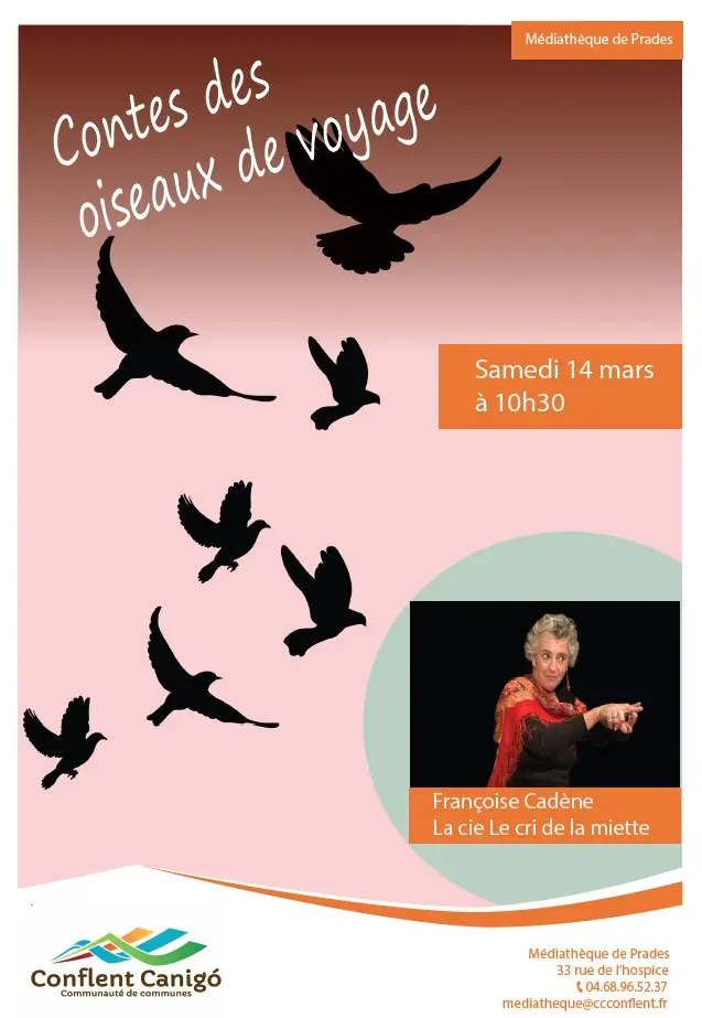 Prades - 14 mars - Contes des Oiseaux de Passage - Un voyage poétique et musical