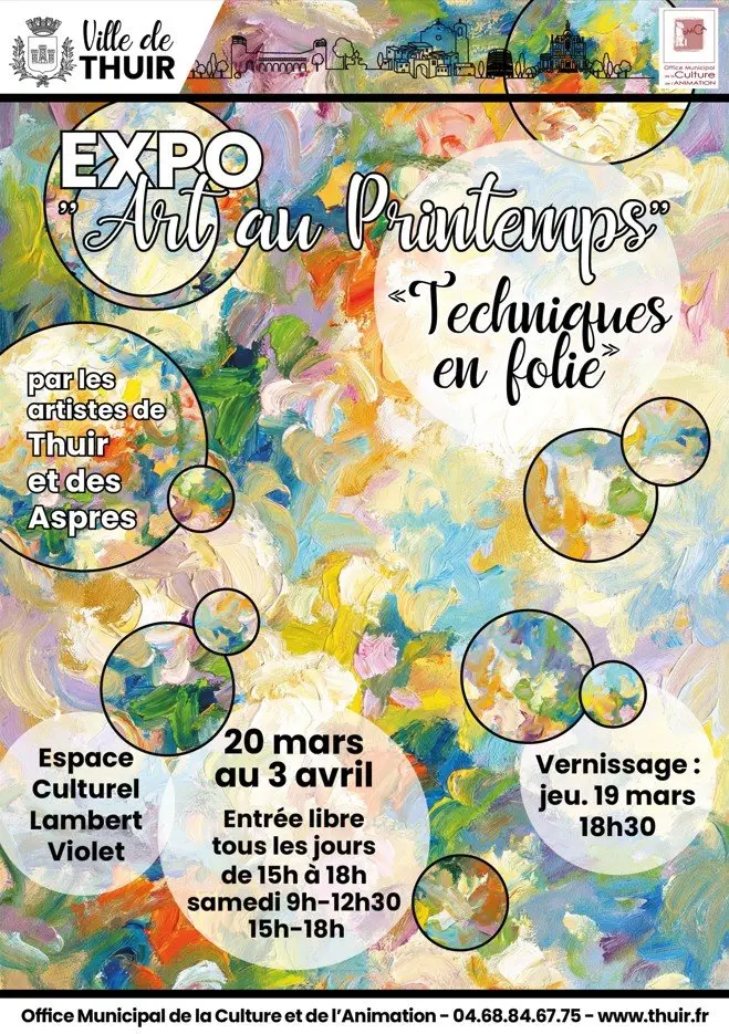 Exposition Art au Printemps à Thuir 2026 : créativité locale et techniques artistiques innovantes