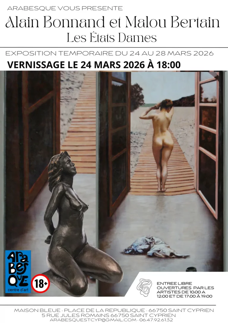 Saint-Cyprien, 25-28 mars : Exposition « Les États d’Âmes » au centre Arabesque