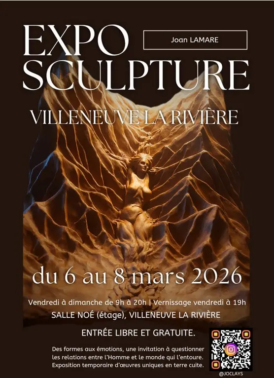 Villeneuve-la-Rivière - 6 au 8 mars - Exposition « De la Terre aux Émotions » : Plongée artistique sans précédent