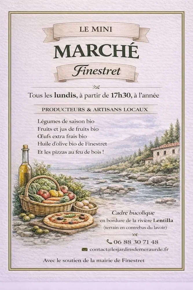 Le Petit Marché de Finestret : immersion au cœur du terroir local (tout l'année)