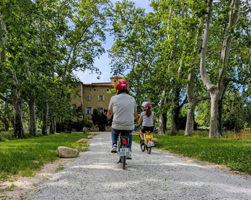 Palau-del-Vidre - avril - Balade en Solex et dégustation de vins - Une immersion bucolique et gourmande