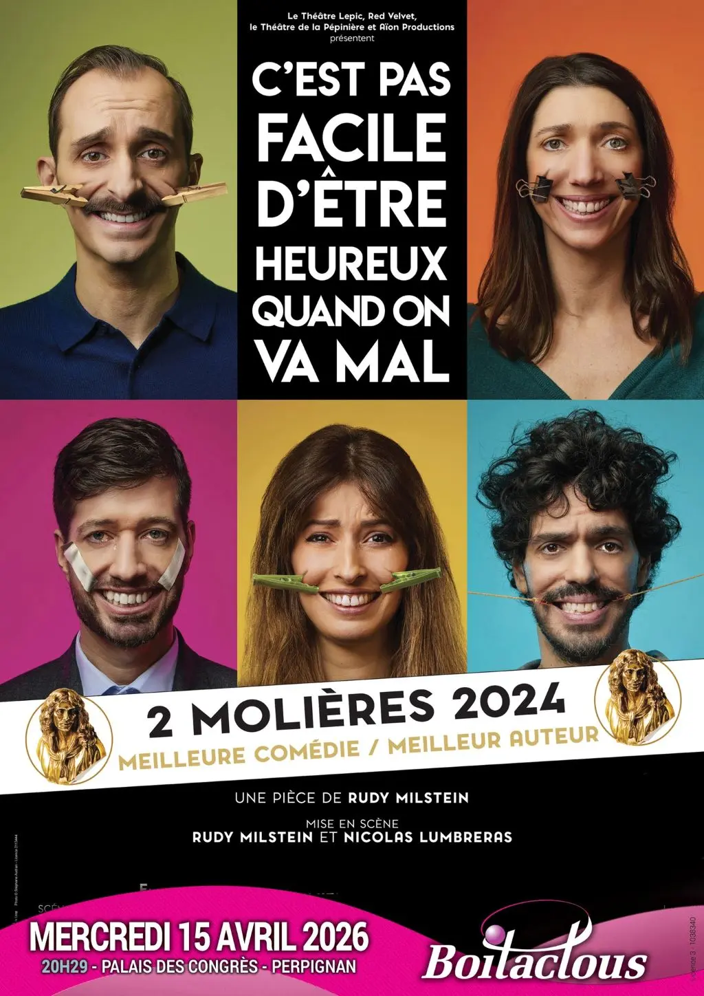 Perpignan - 15 avril 2026 - Spectacle « C’est pas facile d’être heureux quand on va mal » - Une comédie à ne pas manquer