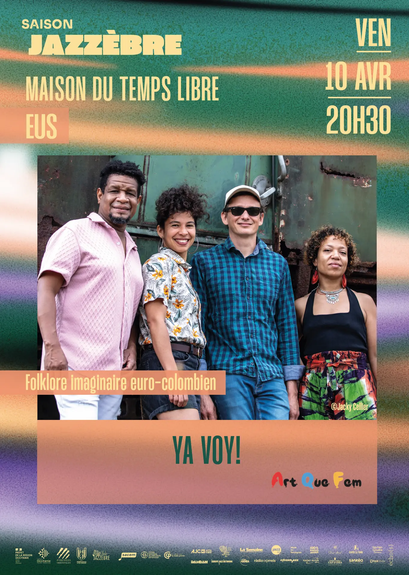 Eus 10 avril : Concert Jazzèbre « ¡Ya Voy! » pour une expérience musicale inédite