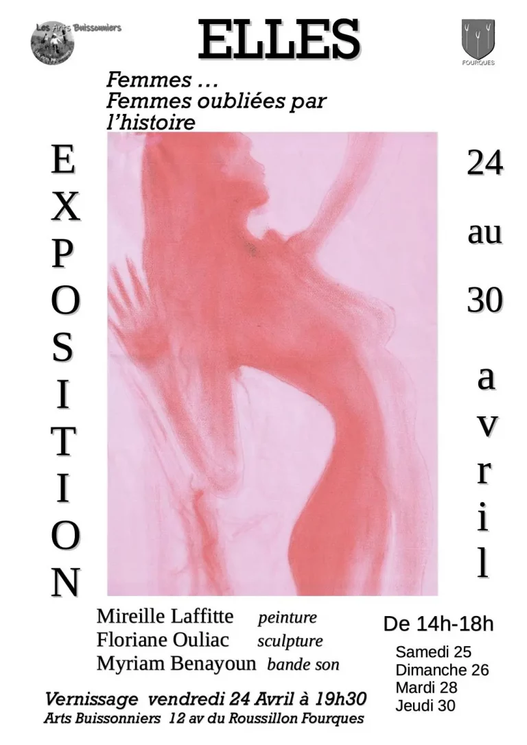 Exposition "Elles" à Fourques (24-30 avril) : L'art au féminin