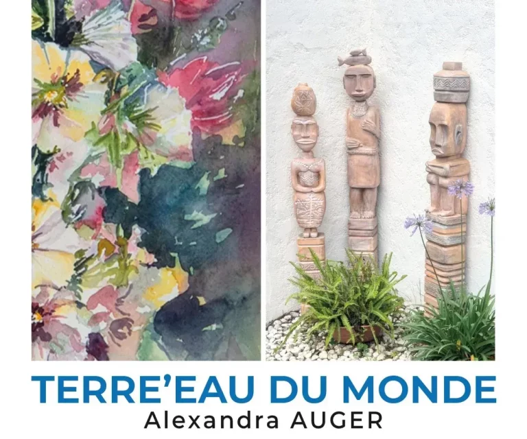 Saint-Estève - Avril 2023 - Expo artistique « Terre’Eau du Monde » d'Alexandra Auger