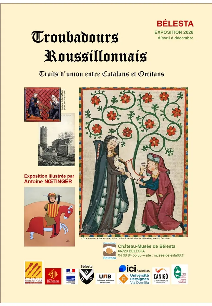 Bélesta 18 avril - 30 décembre : Exposition Troubadours Roussillonnais, entre histoire et art
