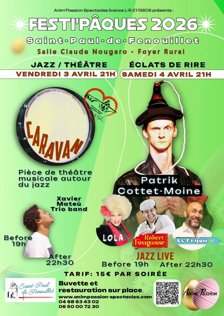 Saint-Paul-de-Fenouillet - 3 et 4 avril 2026 - Festi'Pâques : deux jours de spectacles éclatants