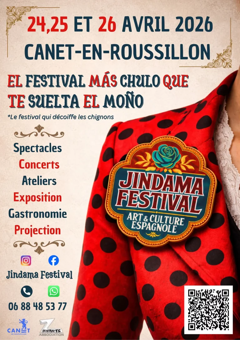 Canet-en-Roussillon : Festival Jindama les 24 et 25 avril 2026 – Plongée dans la culture ibérique