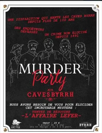 Murder Party à Thuir le 30 avril : Résolvez une énigme historique aux Caves Byrrh