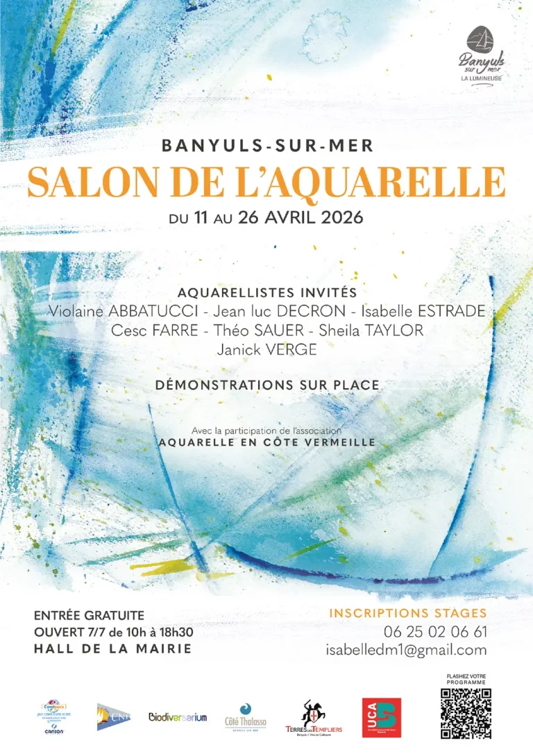 Salon de l'Aquarelle à Banyuls-sur-Mer du 11 au 26 avril : Plongez dans l'art en Côte Vermeille