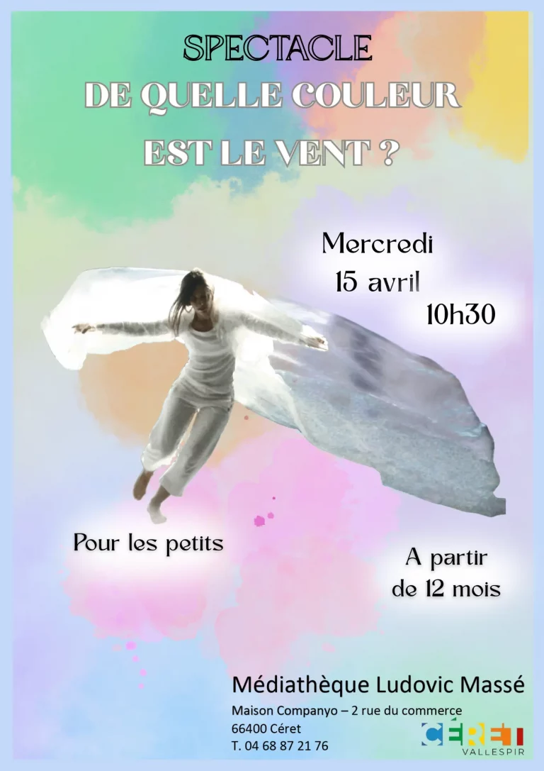 Céret - 15 avril - Spectacle danse « De quelle couleur est le vent ? » pour les tout-petits