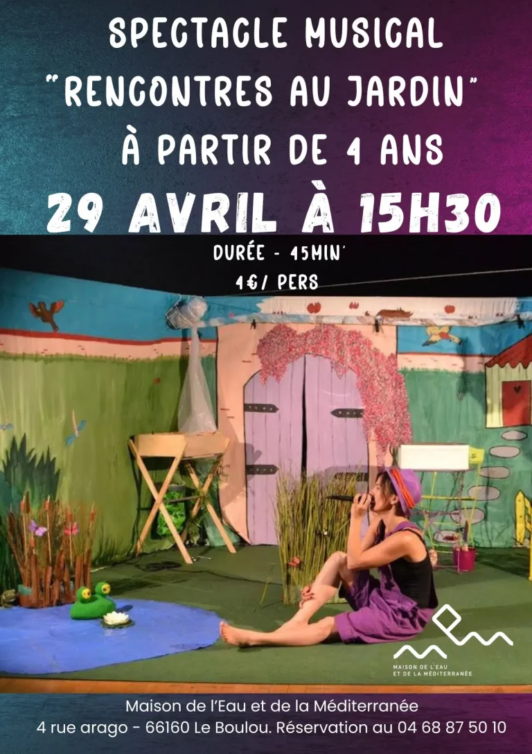 Spectacle « Rencontres au Jardin » au Boulou – 29 avril : un moment enchanteur pour toute la famille