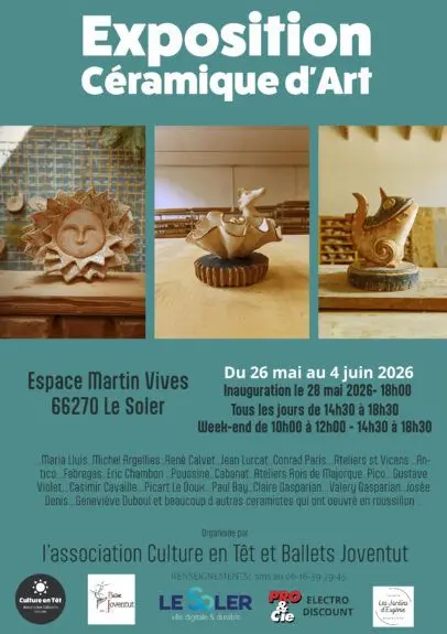 Exposition céramique d’art au Soler (26 mai - 4 juin) : Plongée dans l’univers de la création