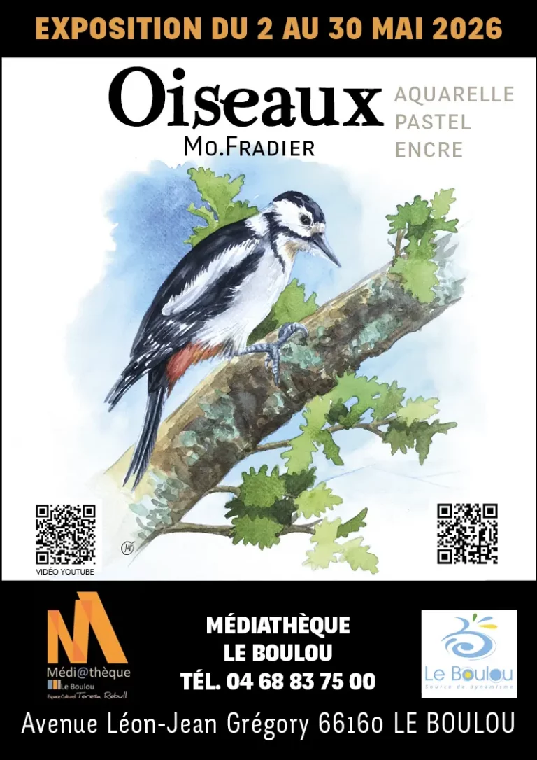 Exposition Oiseaux au Boulou - Mai 2023 - Plongée poétique dans l'univers de Monique Fradier